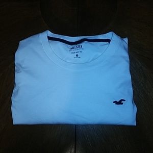 XXL White Crew Neck Hollister Tee